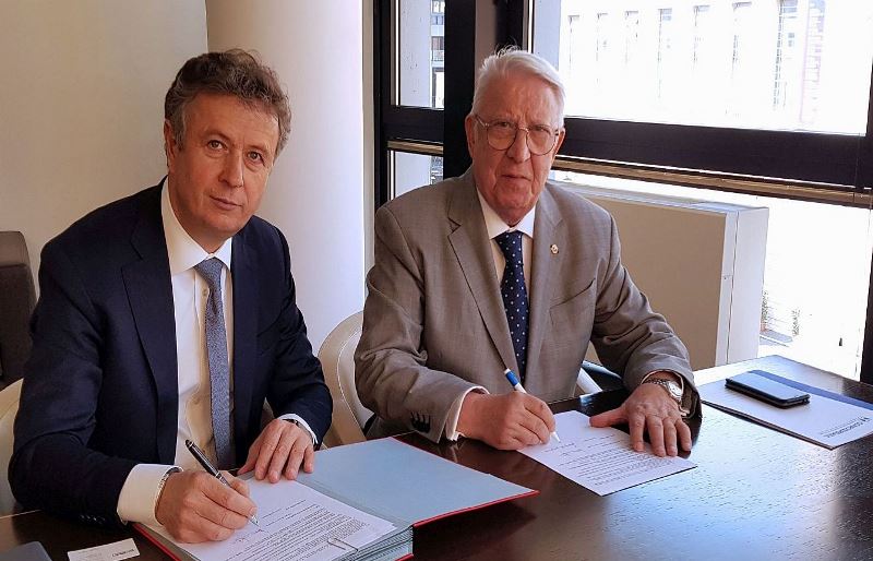 GIORGIO MERCURI - GIAMPAOLO BROGLIATO FIRMA ACCORDO